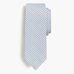 J.CREW Men's Seersucker Tie In Sail Blue